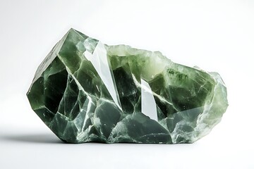 Obraz premium Shimmering Green Crystal Gemstone