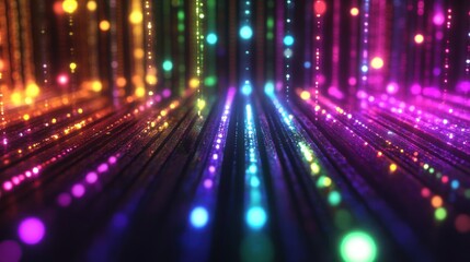 Abstract 3D Neon Lights