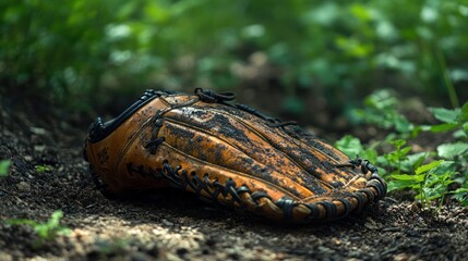 Baseball Glove in the Grass