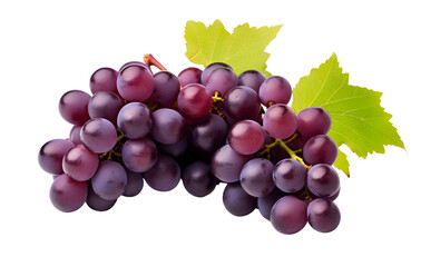 Fototapeta premium ​Grapes, bunch of grapes, fruit on transparent background