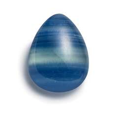 Fluorite on white background. Blue