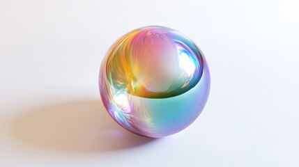 pearl showcasing its unique surface texture, featuring smooth curves and luminous highlights.