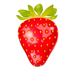 Realistic juicy Strawberry 