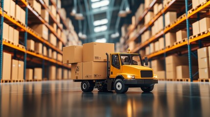 Naklejka premium Efficiency Unleashed: AI-Powered Predictive Maintenance for Equipment Optimization in Distribution Centers