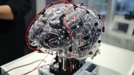 Advanced EEG and fMRI brain scanning equipment capturing neural activity in modern neuromarketing laboratory while researchers analyze emotional consumer responses for insights
