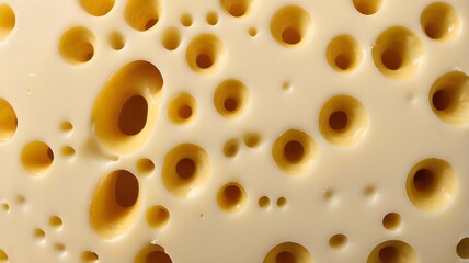 Highly detailed, macro close-up photograph of a rich, creamy cheese texture in extremely high resolution