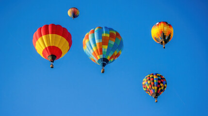 Fototapeta premium Infrared photography of a clear sky, the colors shifted to vivid reds and oranges, creating a surreal, otherworldly effect