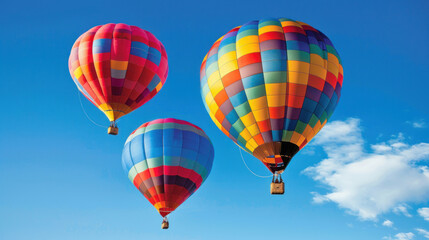 Fototapeta premium Infrared photography of a clear sky, the colors shifted to vivid reds and oranges, creating a surreal, otherworldly effect