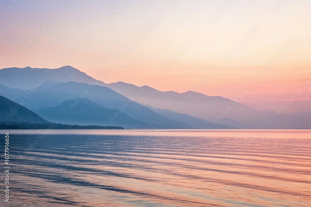 Poster a serene gradient background with abstract patterns for minimalist photography, perfect for modern d