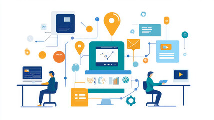 A business consulting with an IT service provider to enhance their digital infrastructure and streamline workflows