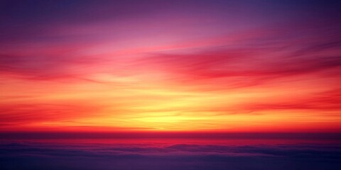 Fototapeta premium Sunset Horizon Gradient A warm gradient with soft orange, red, and purple tones mimicking a sunset,space for text