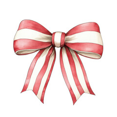 whimsical red and white striped Christmas bow, perfect for festive decorations and holiday crafts, adds cheerful touch to any celebration