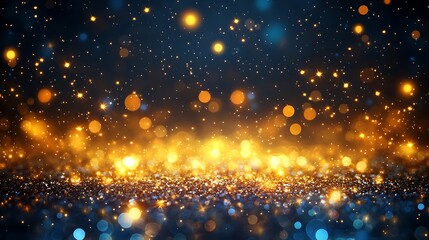 Naklejka premium Abstract glittering lights background with bokeh blur