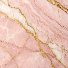 texture of pink marble with golden veins