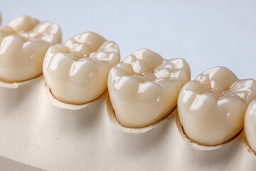 Row of teeth, some missing.