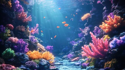 Vibrant Coral Reef Underwater