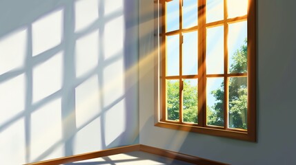 Realistic Window Light and Shadow - a striking and atmospheric visual. The interplay of light and shadow creates a dynamic and inviting ambiance, enhancing the realism of the scene.