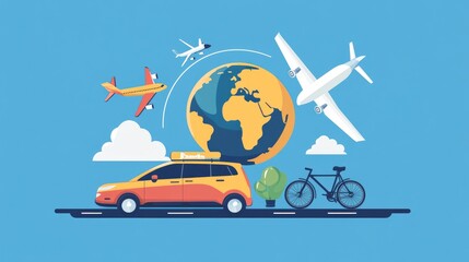 Travel the World with a Car, Bike and Plane