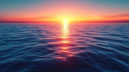 Fototapeta premium Gradient inspired by sunset with warm orange transitioning to cool blue for a peaceful mood