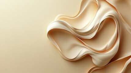 Fototapeta premium Smooth and simple warm cream color background for a spacious and calming look
