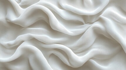 Fototapeta premium Elegant white canvas fabric texture with a subtle weave, perfect for artistic designs