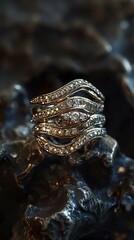 Sparkling Diamond Ring: A Close-Up Look at Exquisite Jewelry