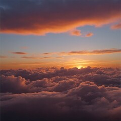 Picturesque sunset clouds