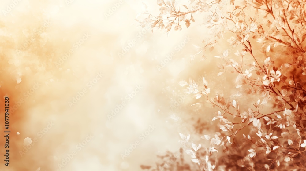Poster blurred background with soft focus effect, an abstract and hazy backdrop for creative designs
