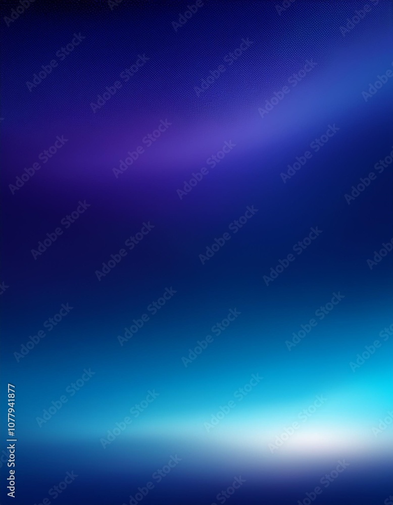 Poster dynamic, wavy lines in a blue gradient create an abstract design on a dark background