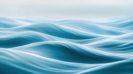 Obraz premium Serene blue ocean waves create a calming, abstract seascape.
