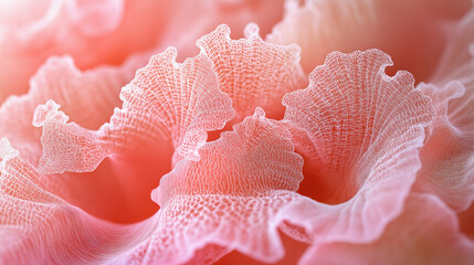 Soft light coral pink abstract wave texture with delicate patterns
