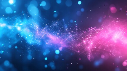 Fototapeta premium Abstract social network background with interconnection