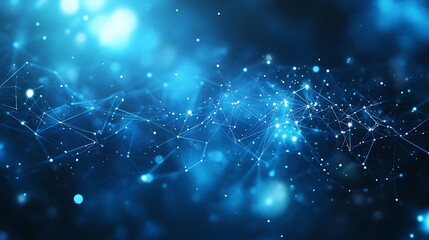 Fototapeta premium Abstract social network background with interconnection