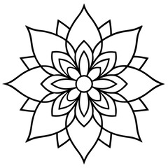 Indian traditional mandala vector illustration