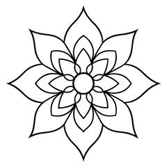 Indian traditional mandala vector art