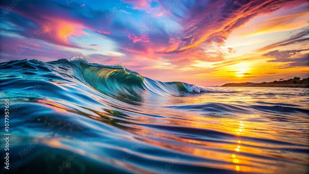 Poster fluid water wave layers in pastel colors creating an abstract background for artistic and design pro