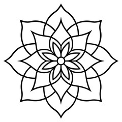 Indian traditional mandala vector art