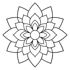 Indian traditional mandala vector art