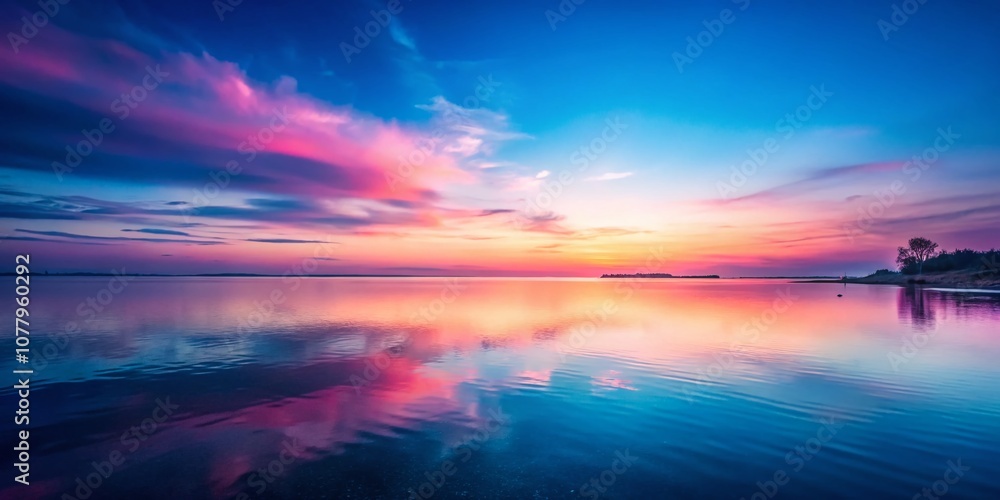 Aufkleber grainy gradient texture background transitioning from deep blue to soft pink, ideal for creative pro