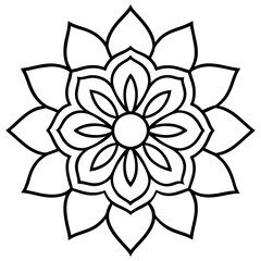 Indian traditional mandala vector art