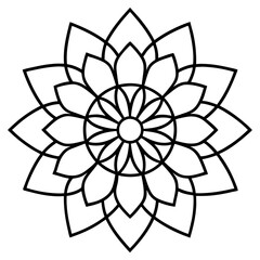 Indian traditional mandala vector art