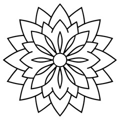 Indian traditional mandala vector art