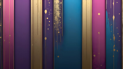  a series of vertical panels in gradient colors—ranging from deep purple to gold and pink,style is perfect for digital wallpapers, web backgrounds, app themes, or social media posts, adding elegance 