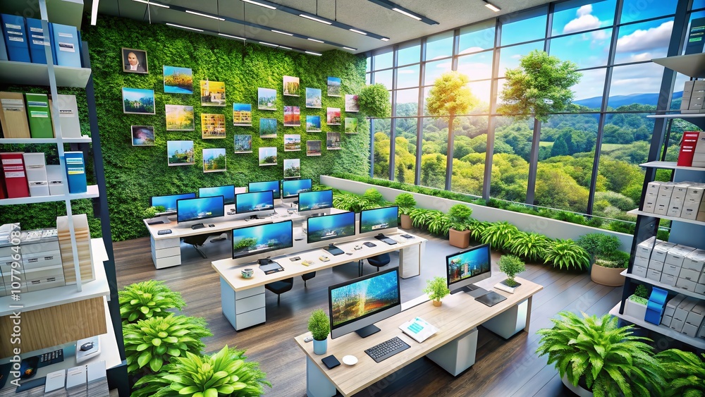 Poster innovative drone photography capturing the future of e-document management and online documentation 