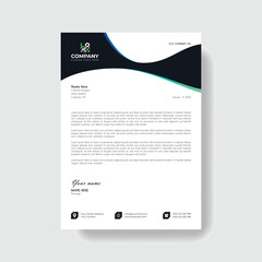 Professional And Creative Modern Corporate Business Letter Head Template.