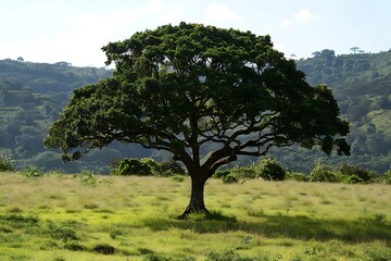 Obraz premium Big tree in the meadow in the countryside