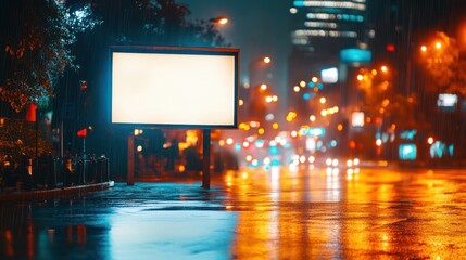 Billboard in the Rain