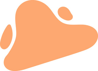 Abstract Liquid shapes set Isolated Flat Vector background illustration. Minimal curvy design Modern template with place for text. Geometric graphic elements. Vector illustration