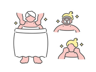 ブライダルエステ　結婚式　ウエディング　イラスト
