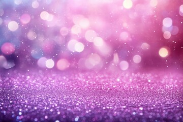 Abstract pink glitter background with bokeh lights.